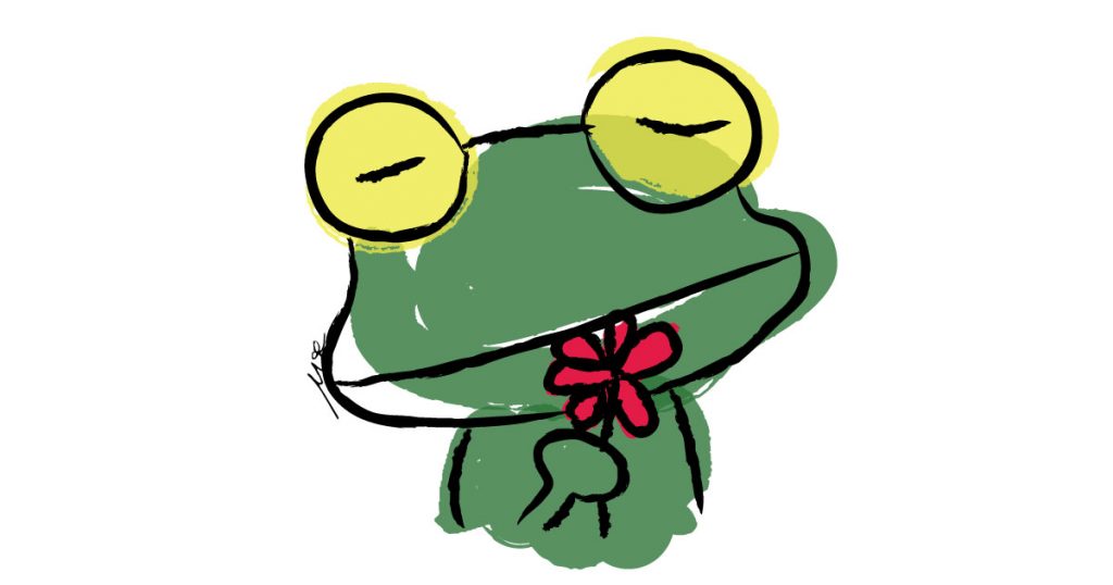 frog-flower-digital-watercolor
